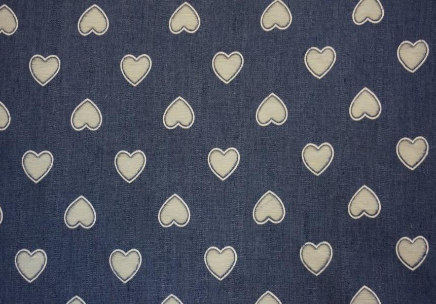 сердца на синем